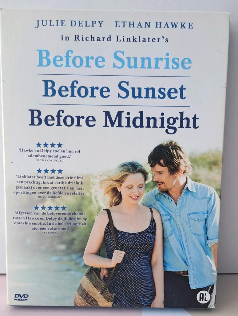 Before Sunrise, Sunset, Midnight Trilogie DVD Boxset, Cd's en Dvd's, Vanaf 12 jaar, Ophalen, Gebruikt, Boxset