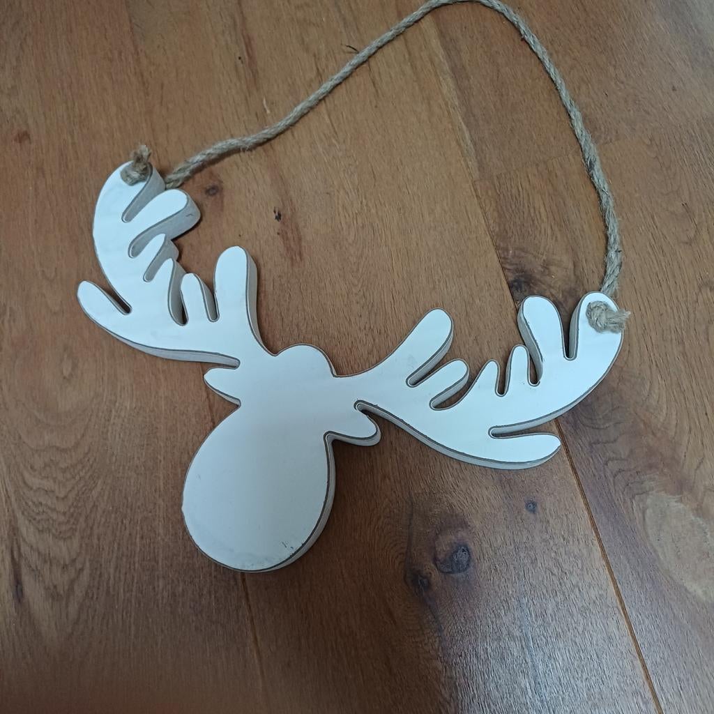 Houten gewei met dik touw om op te hangen binnen of buiten, Tuin en Terras, Ophalen of Verzenden