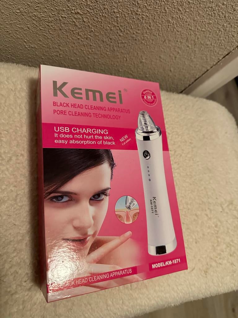 Kemei blackhead verwijderaar, Ophalen of Verzenden, Gebruikt, Gehele gezicht, Reiniging