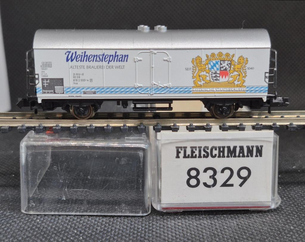 Fleischmann 8329 - Koelwagen Ichqrs ´Weihenstephan´ (15241), Hobby en Vrije tijd, Modeltreinen | N-Spoor, Gelijkstroom, Fleischmann