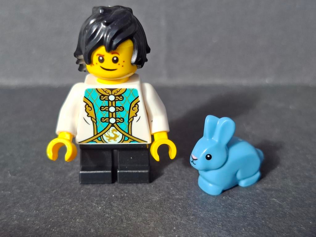 Lego BAM minifig NIEUW Chinese Boy Blauw Konijn Rabbit, Ophalen of Verzenden, Nieuw, Complete set, Lego