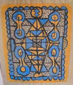 Hubert Bekman "schets ontwerpen voor kleden" uit 1958 de NHS, Ophalen of Verzenden