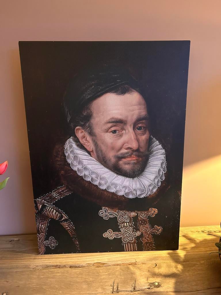 Willem van Oranje op Canvas, Ophalen of Verzenden, Zo goed als nieuw