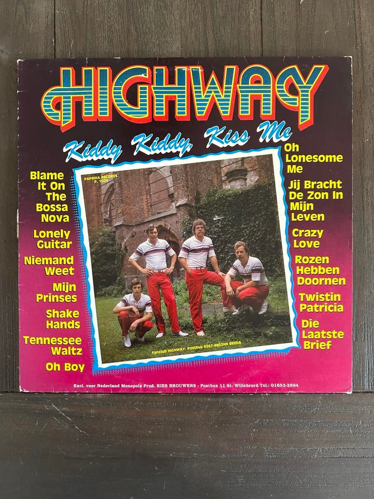 Highway - Kiddy Kiddy, Kiss Me LP (1980s), Gebruikt, Originele persing, 1980 - 1989, Ophalen of Verzenden