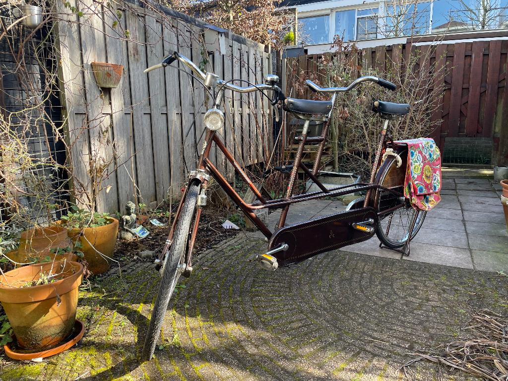 Gazelle Tandemfiets, Fietsen en Brommers, Fietsen | Tandems, Gebruikt, Minder dan 10 versnellingen, 57 tot 61 cm, 55 cm of meer