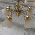 Kroonluchter van horsel vintage jaren 90 goud met zilver, Ophalen, ., 2de hands, Zo goed als nieuw