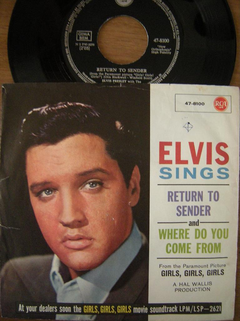 Elvis Presley (Return To Sender), Gebruikt, 7 inch, Single, Ophalen of Verzenden