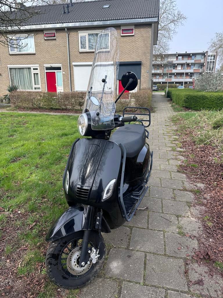 Elektrische La Souris scooter - Zwart, 25 km/u, Ophalen, Gebruikt, Elektrisch, Overige merken