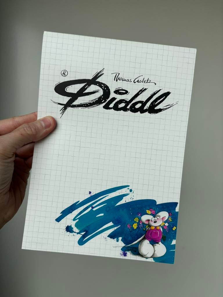 Diddl A5 blok nummer 160 zeldzaam, Ophalen of Verzenden, Zo goed als nieuw, Papier, Kaart of Schrift