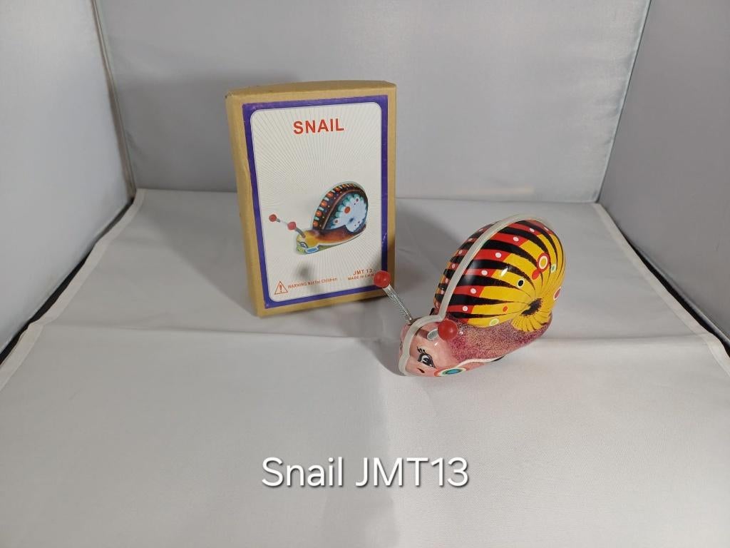 Blikken speelgoed slak, Ophalen of Verzenden