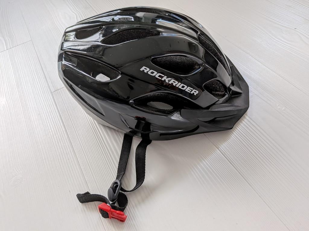 Zwarte Rockrider fietshelm - nieuw, Ophalen, Nieuw, Heer of Dame