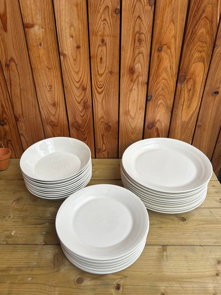 Set Royal Doulton borden+mokken (29 stuks borden, 5 mokken), Ophalen