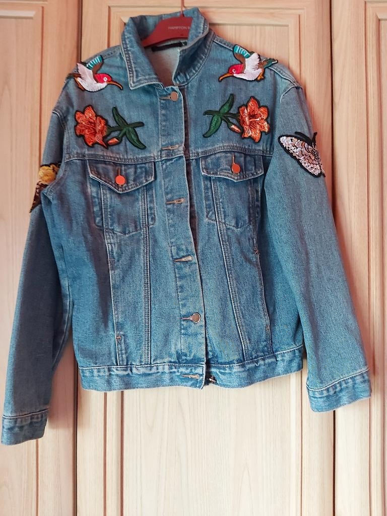 Jeansjasje, Kleding | Dames, Jassen | Zomer, Ophalen of Verzenden, Zo goed als nieuw, Maat 42/44 (L)