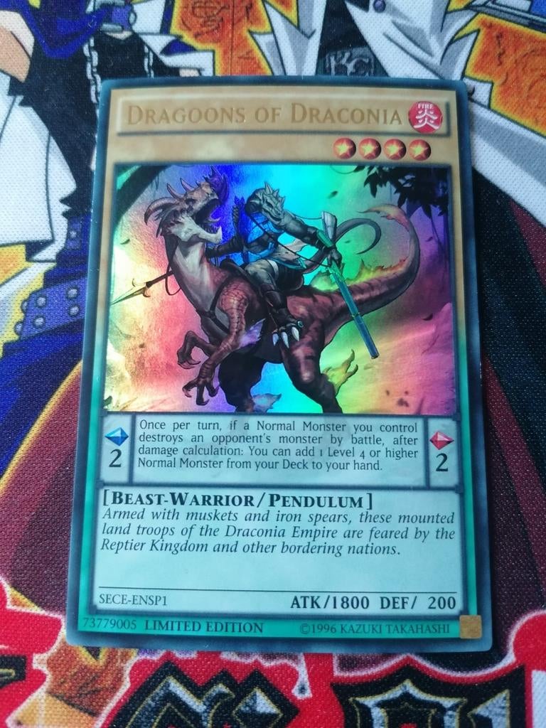 Dragoons of Draconia - Ultra Rare SECE - Yu-Gi-Oh, Ophalen of Verzenden, Zo goed als nieuw, Foil