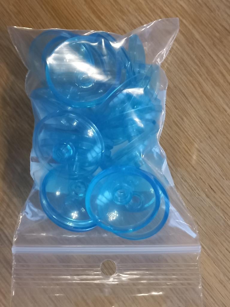 20x LEGO onderdeelnummer 6507918 schotel 3x3 transparant, Ophalen of Verzenden, Zo goed als nieuw, Losse stenen, Lego