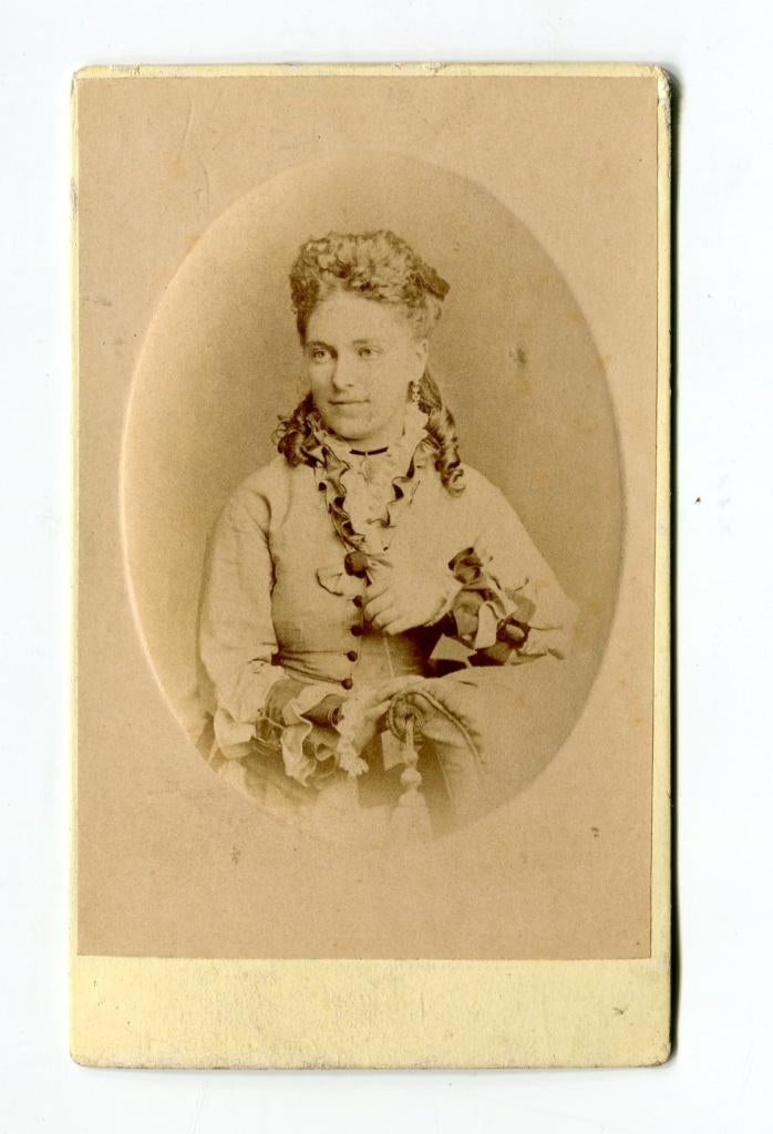 Carte de Visite, B. Bruining. Leiden., Verzenden, Foto, Zo goed als nieuw, Voor 1940