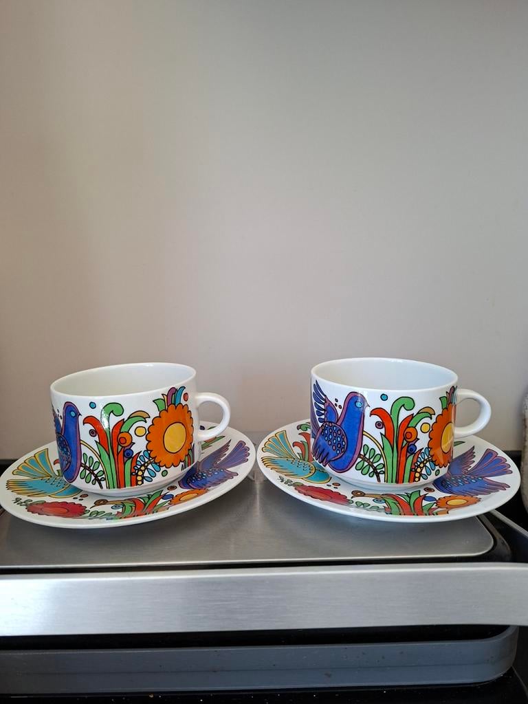 Villeroy & Boch Acapulco grote mokken en schotels (2 sets), Ophalen of Verzenden