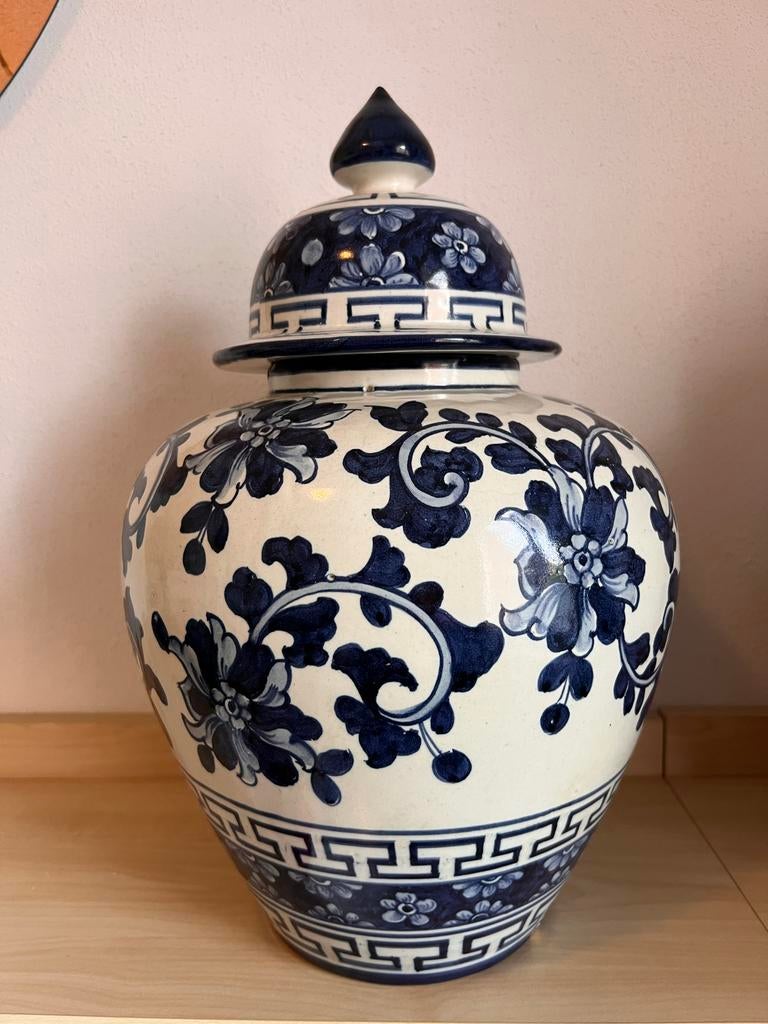 Vintage Portugese pot/vaas - Blauw-wit, Sant'Anna 1979, Ophalen