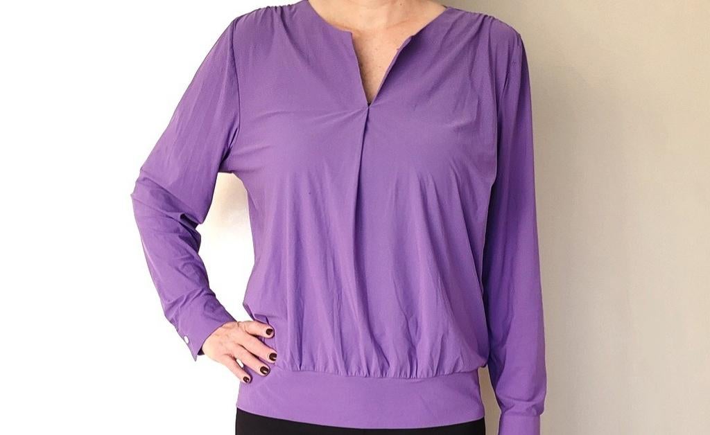 Studio Anneloes blouse XL Paars Lila Travelstof, Studio Anneloes, Paars, Maat 46/48 (XL) of groter, Ophalen of Verzenden