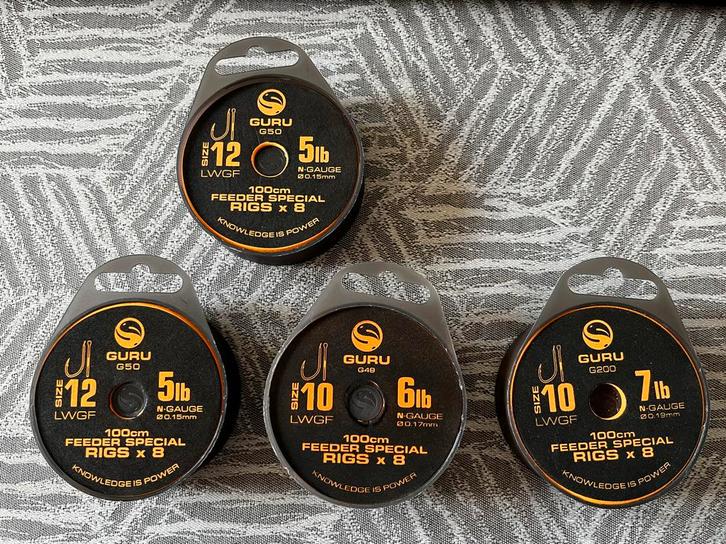 Guru feeder onderlijnen. Verschillende soorten (Nieuw)., Watersport en Boten, Hengelsport | Algemeen, Nieuw, Overige typen, Ophalen of Verzenden