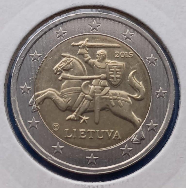 Litouwen 2 Euro 2015 - "Vytis", Postzegels en Munten, Munten | Europa | Euromunten, Verzenden, Overige landen, 2 euro, Losse munt