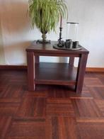 houten Salontafeltje bijzettafel 60/60/46H Geldrop, Ophalen, 25 tot 50 cm, Rechthoekig, 50 tot 100 cm