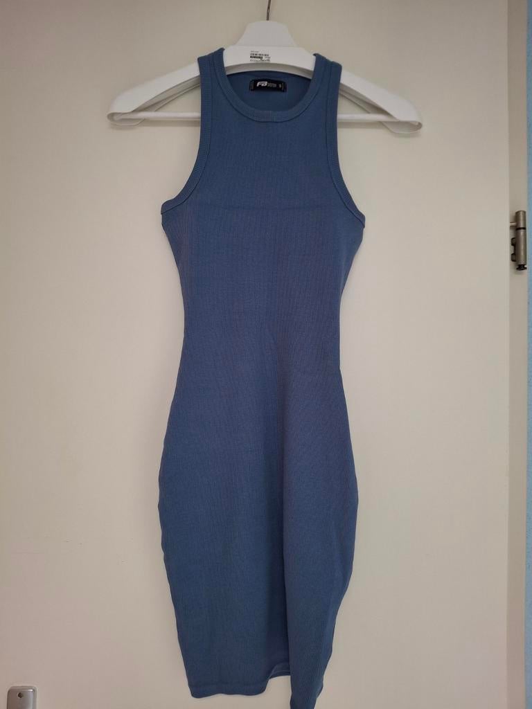 Leuk blauw jurkje maatje s, Ophalen of Verzenden, Zo goed als nieuw, Blauw, Boven de knie