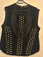 Balmain x H&M top, Zwart, Zo goed als nieuw, Zonder mouw, Ophalen