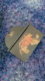 Vintage kammenbak brievenhouder handgeschilderde appels, Ophalen of Verzenden