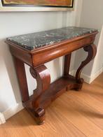 Antiek mahonie trumeau st Anna marmer gedekt, Antiek en Kunst, Antiek | Meubels | Tafels, Ophalen
