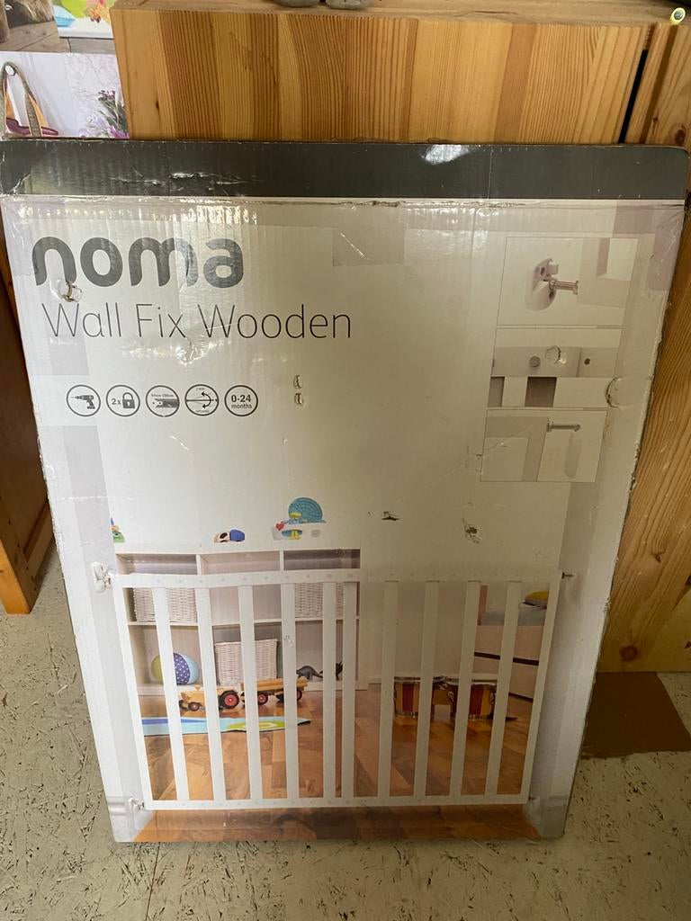 NIEUW Noma wall fix wooden wit, Ophalen, 100 tot 115 cm, Zo goed als nieuw, Schroefhekje