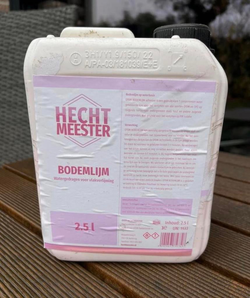 EPDM Lijm 1.2L (bodemlijm) + Vachtroller, Ophalen, Gebruikt, Overige kleuren, Verf