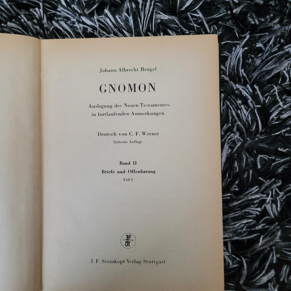 Bengel Gnomon, Diverse, Christendom | Protestants, Ophalen, Gelezen