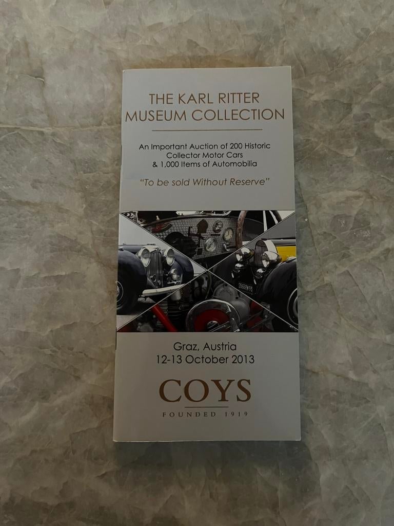 Coys “The Karl Ritter Museum Collection” auction, Ophalen of Verzenden, Zo goed als nieuw