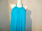 Studio Anneloes stretch strand jurk turquoise azuur blauwM, Maat 38/40 (M), Studio Anneloes, Knielengte, Gedragen