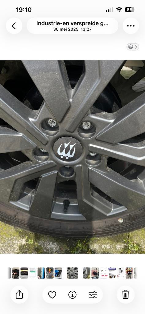 Orginele knaus Reservewiel, Ophalen, Zo goed als nieuw