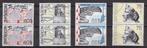Nederland NVPH nr. 1133-1136 Gestempeld in paren, Ophalen of Verzenden, Na 1940, Gestempeld