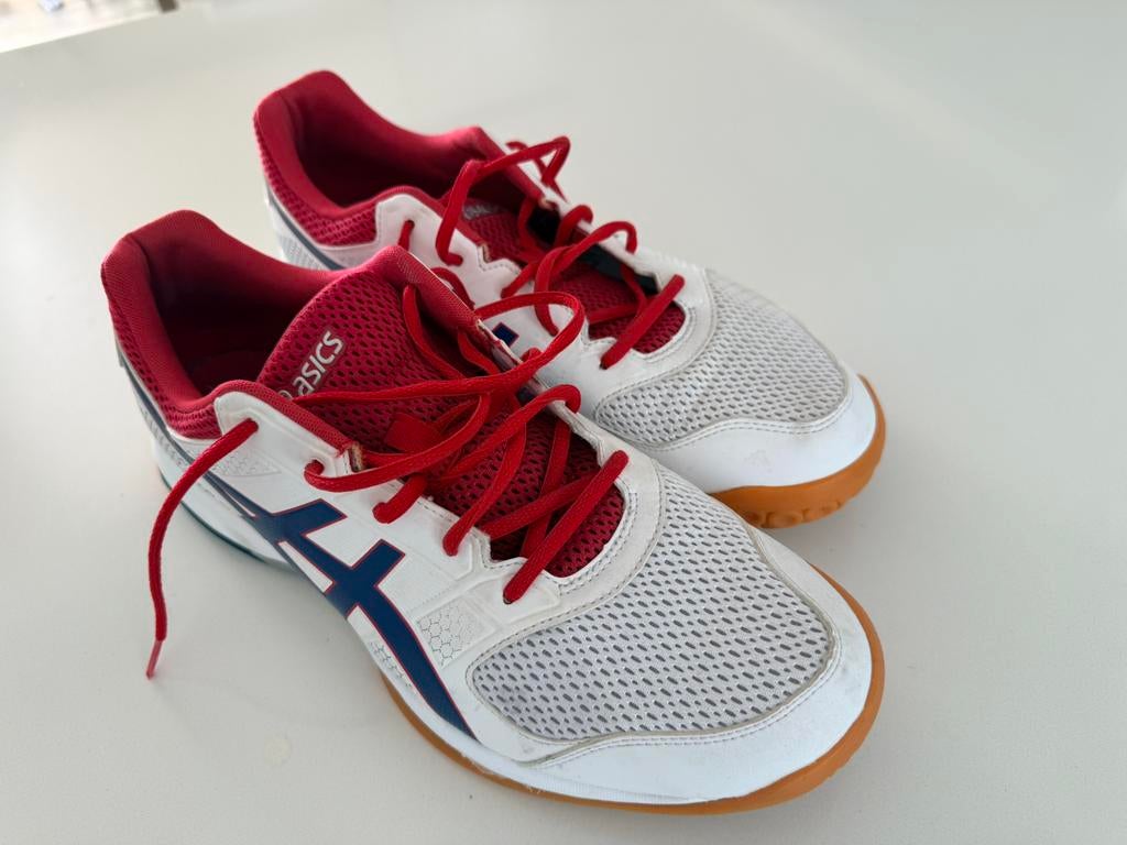 Asics volleybal/zaalschoenen mt 47, Ophalen, Overige typen, Zo goed als nieuw, Overige sporten