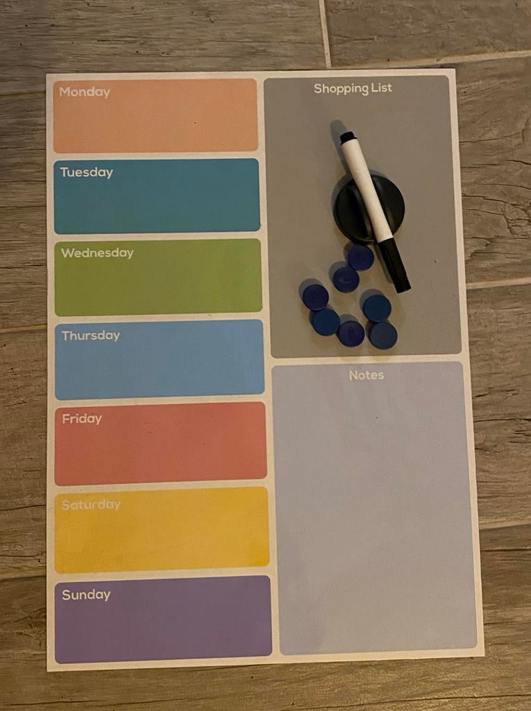 Handige magnetische planner, Ophalen of Verzenden, Zo goed als nieuw