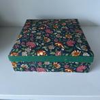 Gebloemd stoffen doosje, Ophalen of Verzenden