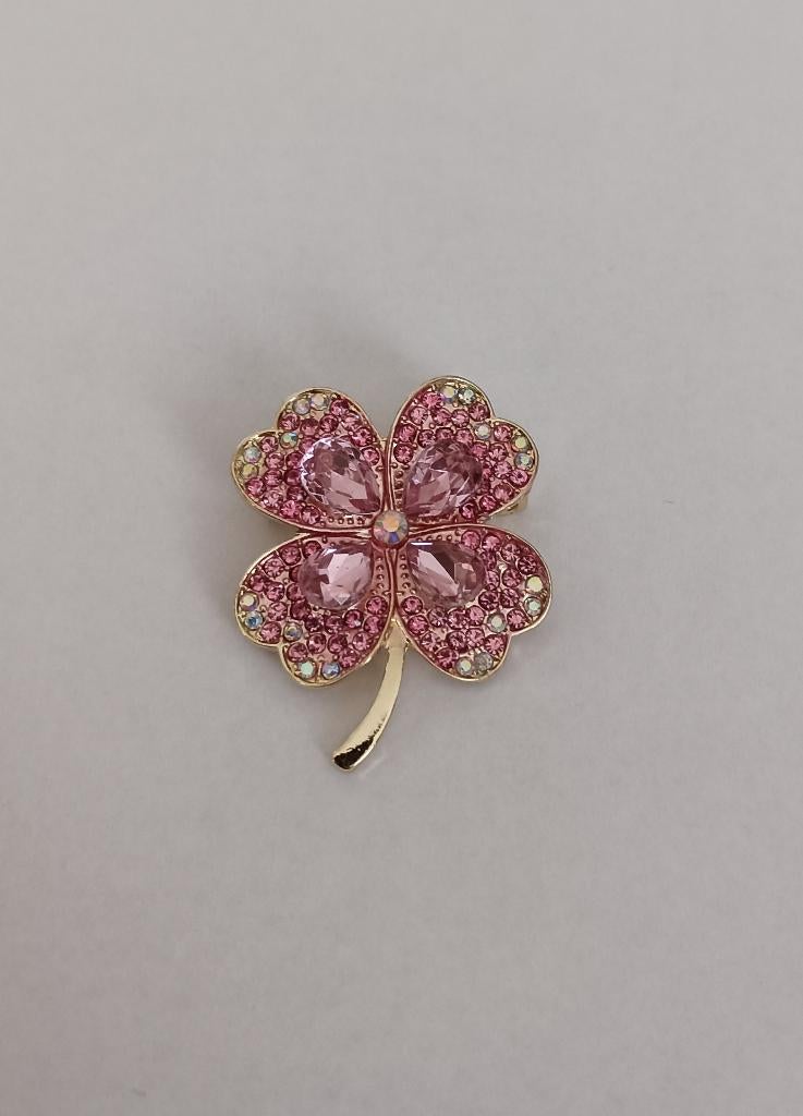 Klaverblad 4 broche, Overige materialen, Overige kleuren, Minder dan 4 cm, Nieuw