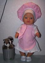 poppenkleertjes babypop born 43cm (kokkin setje ), Ophalen of Verzenden, Nieuw, Babypop