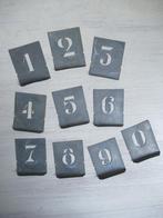 ~ set oude zinken sjablonen, 0 t/m 9, bricbracbrocante ~, Antiek en Kunst, Ophalen of Verzenden
