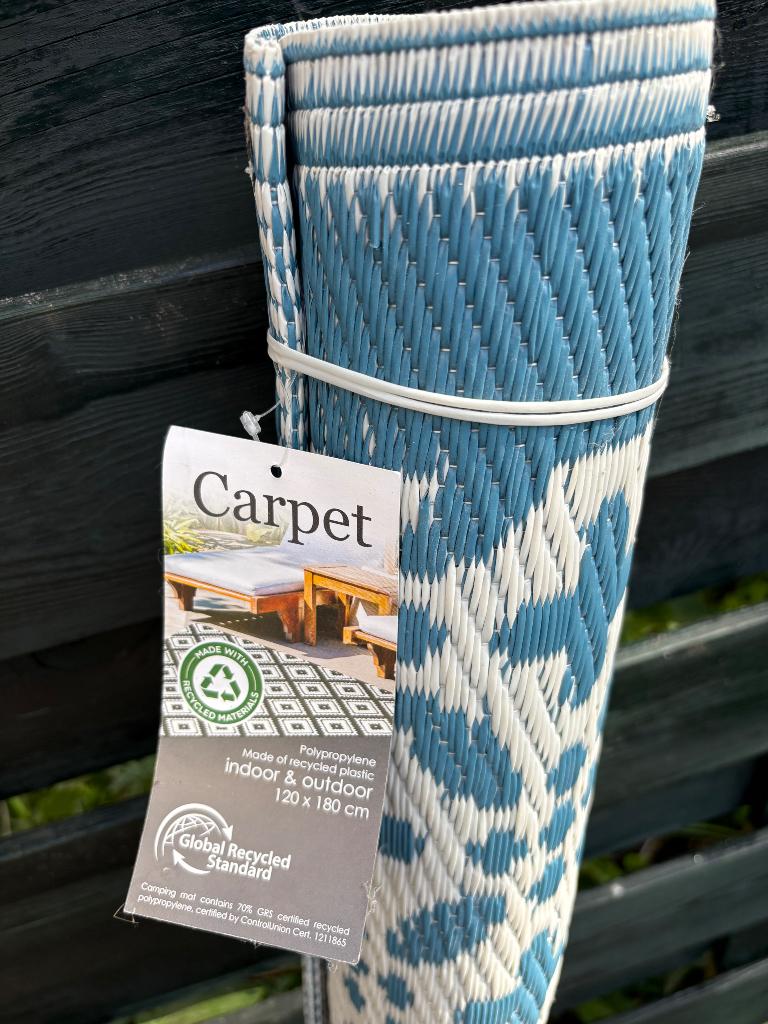 Buitenkleed 120x180 blauw, Ophalen, Nieuw