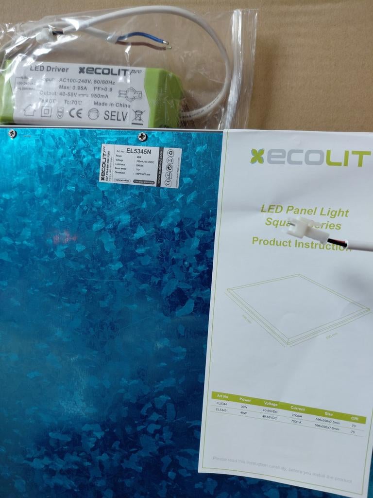 Led panelen verlichtings paneel 60 bij 60, Ophalen of Verzenden, Nieuw, Minder dan 50 watt, Overige typen