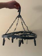 Kampeer opklapbare Wasdroger wasrek met Knijpers - Grijs, Ophalen of Verzenden, Gebruikt, Wasrek