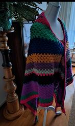 NIEUWE Extra Grote Gehaakte Omslagdoek - Kleurrijk en Warm, Handgemaakt, Ophalen of Verzenden, Nieuw