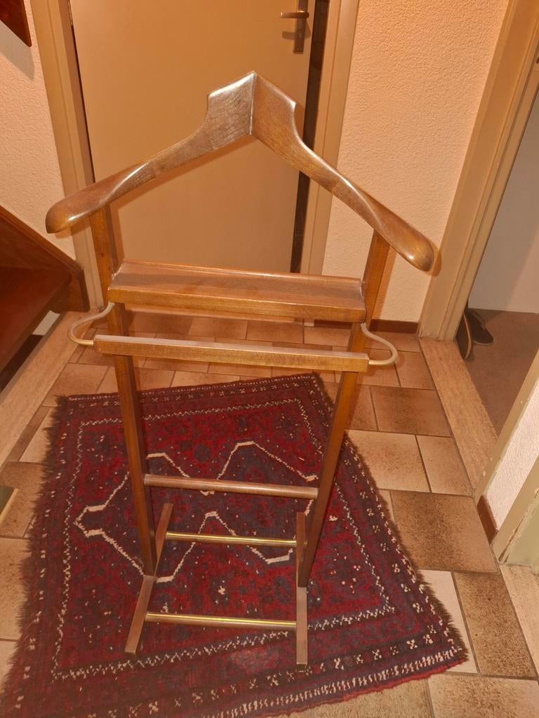 Houten kledingrek met hanger, ouderwetse dressboy, Huis en Inrichting, Ophalen