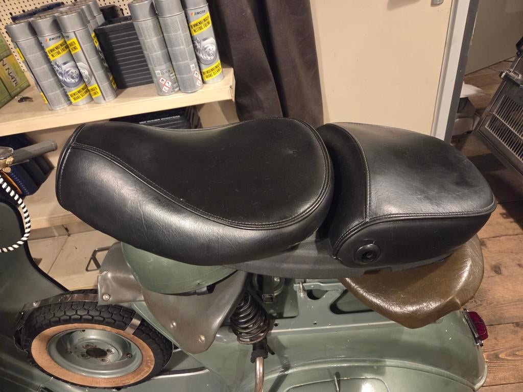 Leren vespa lx lxv buddy zwart, Ophalen of Verzenden, Zadel, Vespa