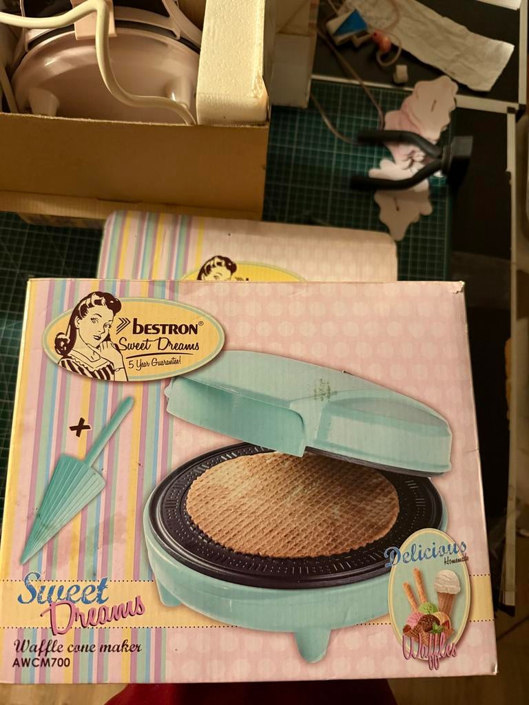 Bestron Sweet Dreams Stroopwafel Maker - Zo goed als nieuw, Ophalen of Verzenden, Zo goed als nieuw